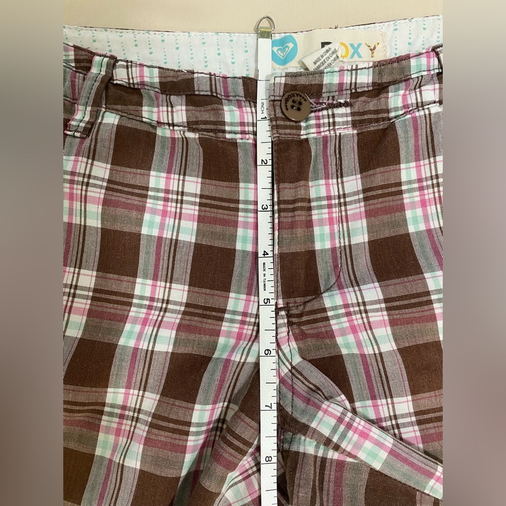 3/$20 Roxy plaid shorts - Picture 7 of 9